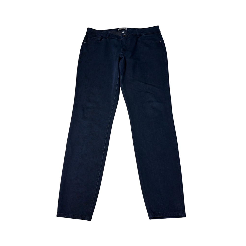 DL1961 Emma Low-Rise Skinny Jeans Flatiron Dark Indigo Wash Womens Size 32X29